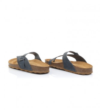 Yokono Leren sandalen Mabul 013 blauw