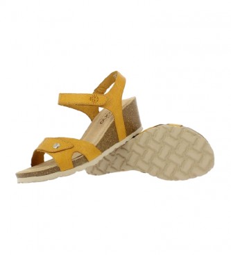 Yokono Sandalias de piel Cadiz 071 mostaza -altura cuña: 5,5cm- - Tienda  Esdemarca moda, calzado y complementos - zapatos de marca y zapatillas de  marca