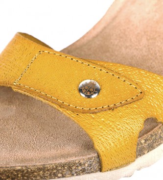 Yokono Sandalias de piel Cadiz 073 mostaza -Altura cuña: 5,5cm- - Tienda  Esdemarca moda, calzado y complementos - zapatos de marca y zapatillas de  marca