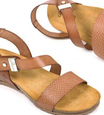 Yokono Sandalias de piel Capri 042 -Altura cuña: 4cm- - Tienda Esdemarca calzado, moda y complementos - zapatos de marca y zapatillas de marca