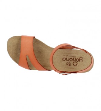 Yokono Leather sandals Mavile 007 orange