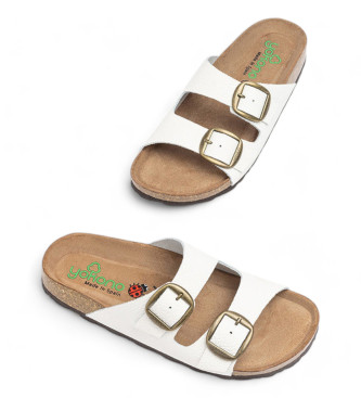 Yokono Leren sandaal Granada 700 wit