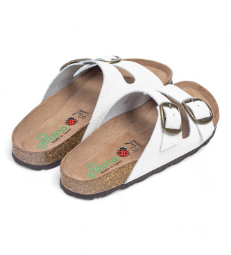 Yokono Leren sandaal Granada 700 wit
