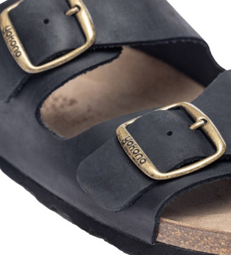 Yokono Leather Sandals Macan 150 black
