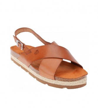 Yokono Java walnut leather sandals - ESD Store and accessories - best brands shoes shoes