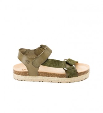 Yokono Leather sandals Java 156 green