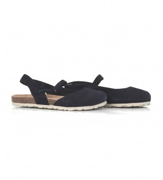 Yokono Leather sandals Villa 063 navy