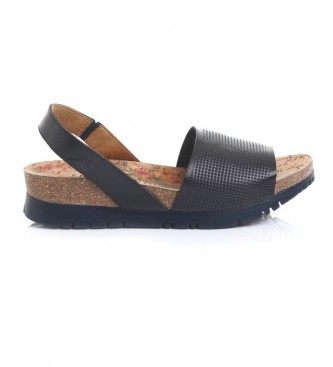 Yokono Leather sandals Alon 004 black