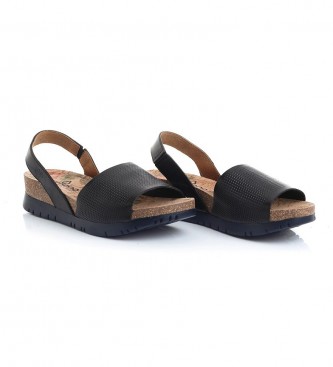 Yokono Leather sandals Alon 004 black