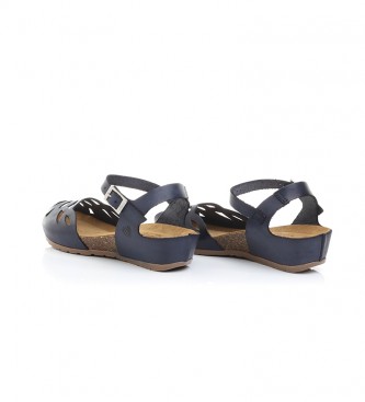 Yokono Sandalias de piel Capri 003 marino -Altura cuña: 4cm- - Tienda  Esdemarca moda, calzado y complementos - zapatos de marca y zapatillas de  marca
