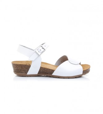 Yokono Sandalias de piel Capri 066 blanco -Altura cuña: 4cm- - Tienda  Esdemarca moda, calzado y complementos - zapatos de marca y zapatillas de  marca