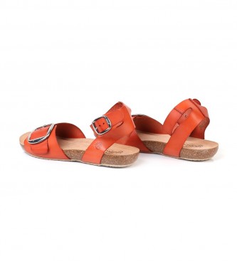 Yokono Leren sandalen Ibiza 135 oranje
