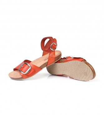 Yokono Lder sandaler Ibiza 135 orange
