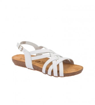 Yokono Lder sandaler Ibiza 186 hvid