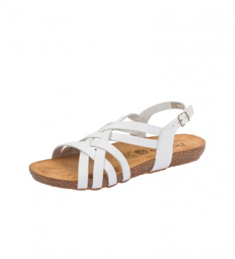 Yokono Leather sandals Ibiza 186 white
