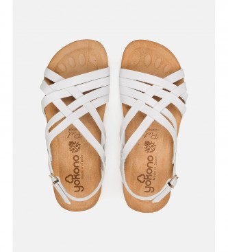 Yokono Leather sandals Ibiza 186 white