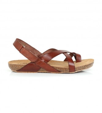 Yokono Lder sandaler Ibiza 718 brun