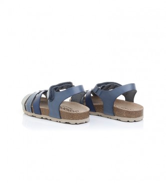 Sandalias Planas Yokono De Mujer Azul Palma-138 | Querol