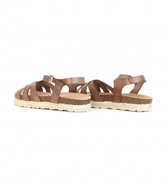 Yokono Brown Java 152 leather sandals
