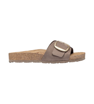 Yokono Lder sandaler Jerba 114 brun