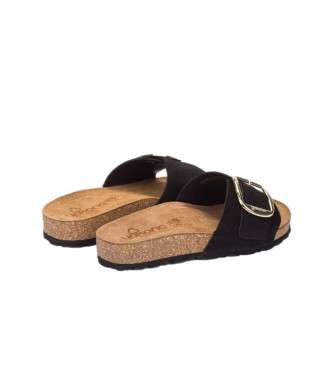 Yokono Leather Sandals Jerba 114 black