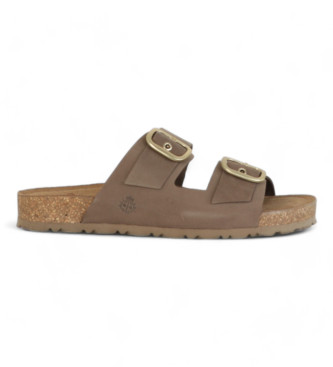 Yokono Leather Sandals Jerba 136 brown