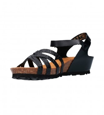 Yokono Sand�lias de couro MONACO-045 preto