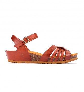 Yokono Monaco 185 reddish brown leather sandals 