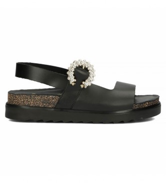 Yokono Leather sandals Tuez 116 black
