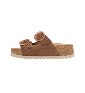 Yokono Leather sandals Velez 003 brown