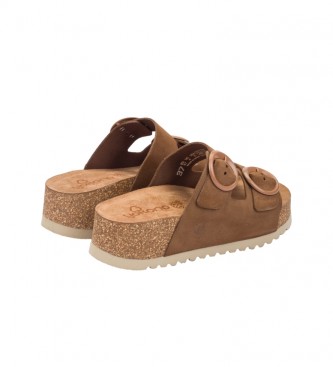 Yokono Leather sandals Velez 003 brown