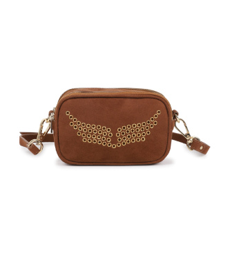 Zadig & Voltaire Sac � bandouli�re effet daim marron