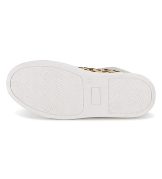 Zadig & Voltaire Skórzane trampki w kolorze beżowym