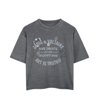 Zadig & Voltaire Grey short sleeve t-shirt