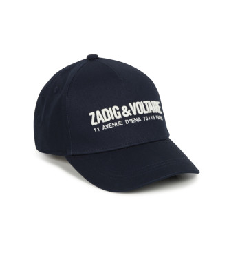 Zadig & Voltaire Mtze aus marineblauem Baumwolltwill