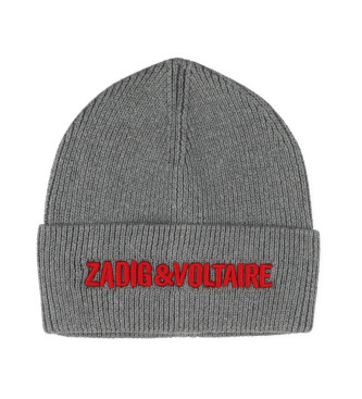 Zadig & Voltaire Gorro de canal gris