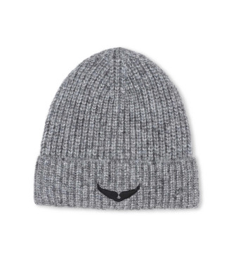 Zadig & Voltaire Szara czapka z logo