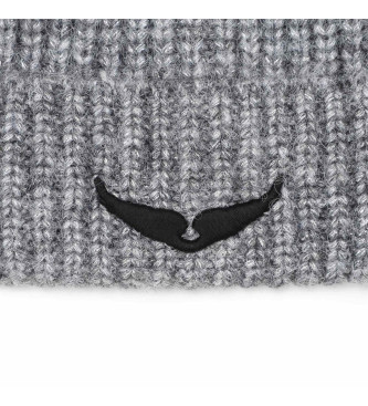 Zadig & Voltaire Szara czapka z logo