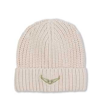 Zadig & Voltaire Beżowa czapka z logo