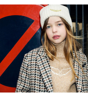 Zadig & Voltaire Beżowa czapka z logo