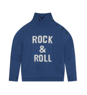 Zadig & Voltaire Pullover met blauwe zwanenhals