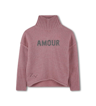 Zadig & Voltaire Sweter Amour różowy