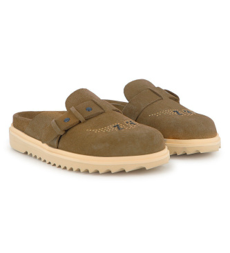 Zadig & Voltaire Greyish brown suede clogs