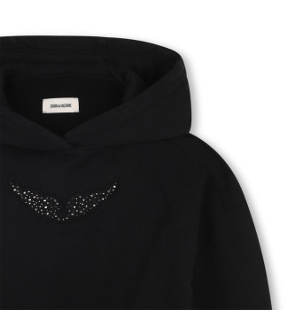 Zadig & Voltaire Czarna bluza z kapturem