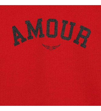 Zadig & Voltaire Sweat-shirt en coton rouge