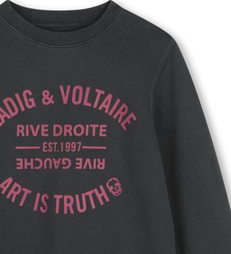Zadig & Voltaire Sudadera Rive Droite negro