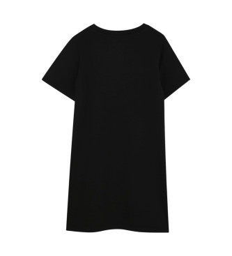 Zadig & Voltaire Robe de style T-shirt avec impression de slogan noir