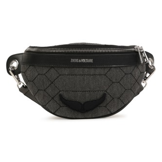 Zadig & Voltaire Bum bag i sort twill