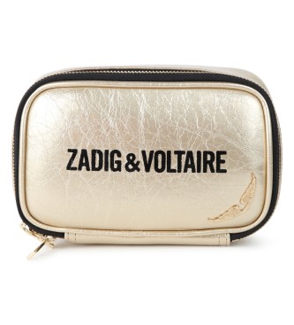 Zadig & Voltaire Guldfrgad handvska