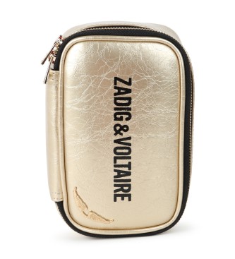 Zadig & Voltaire Guldfrgad handvska